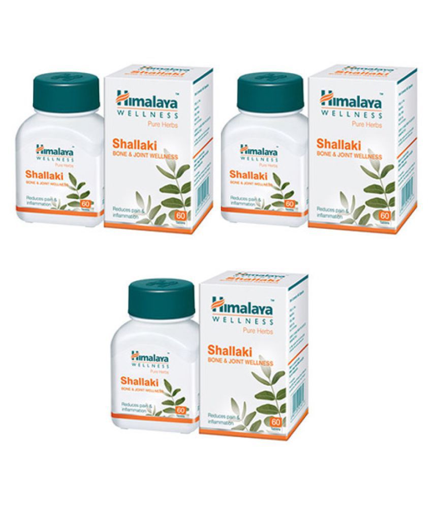 Himalaya Shallaki 60's Tablets (Pack of 3): Buy Himalaya Shallaki 60's  Tablets (Pack of 3) at Best Prices in India - Snapdeal