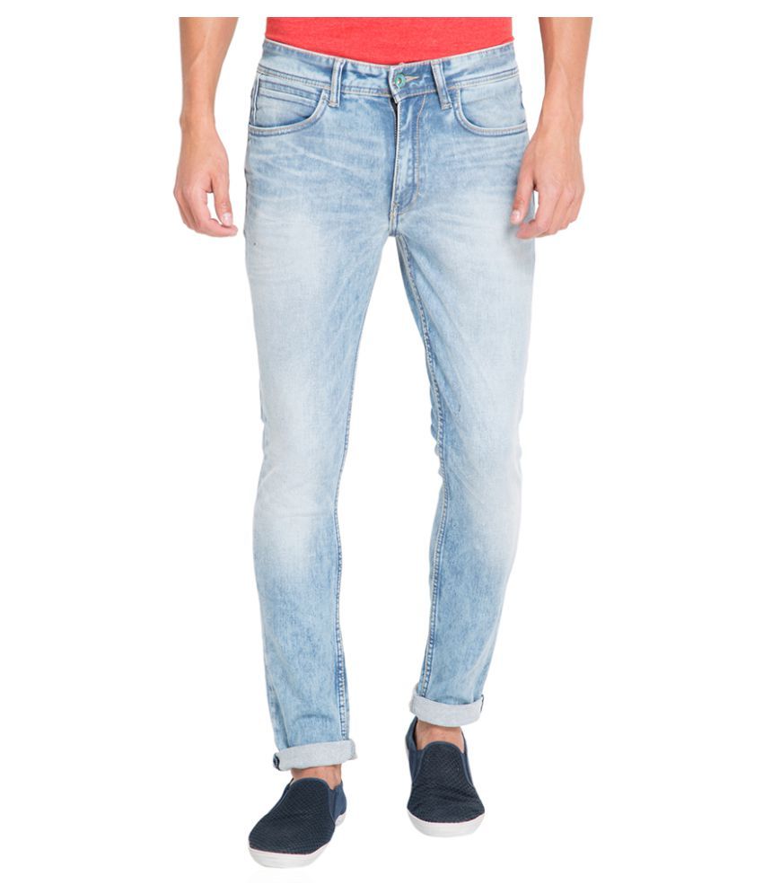 light blue slim jeans