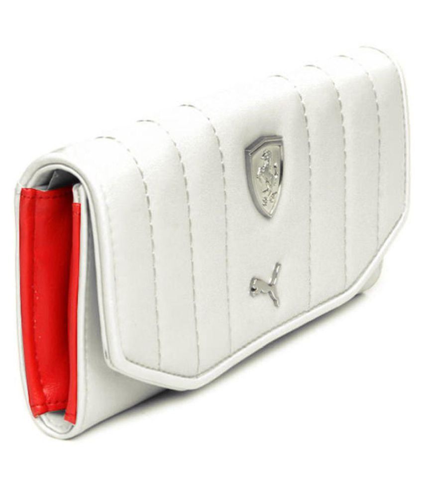 puma white wallet