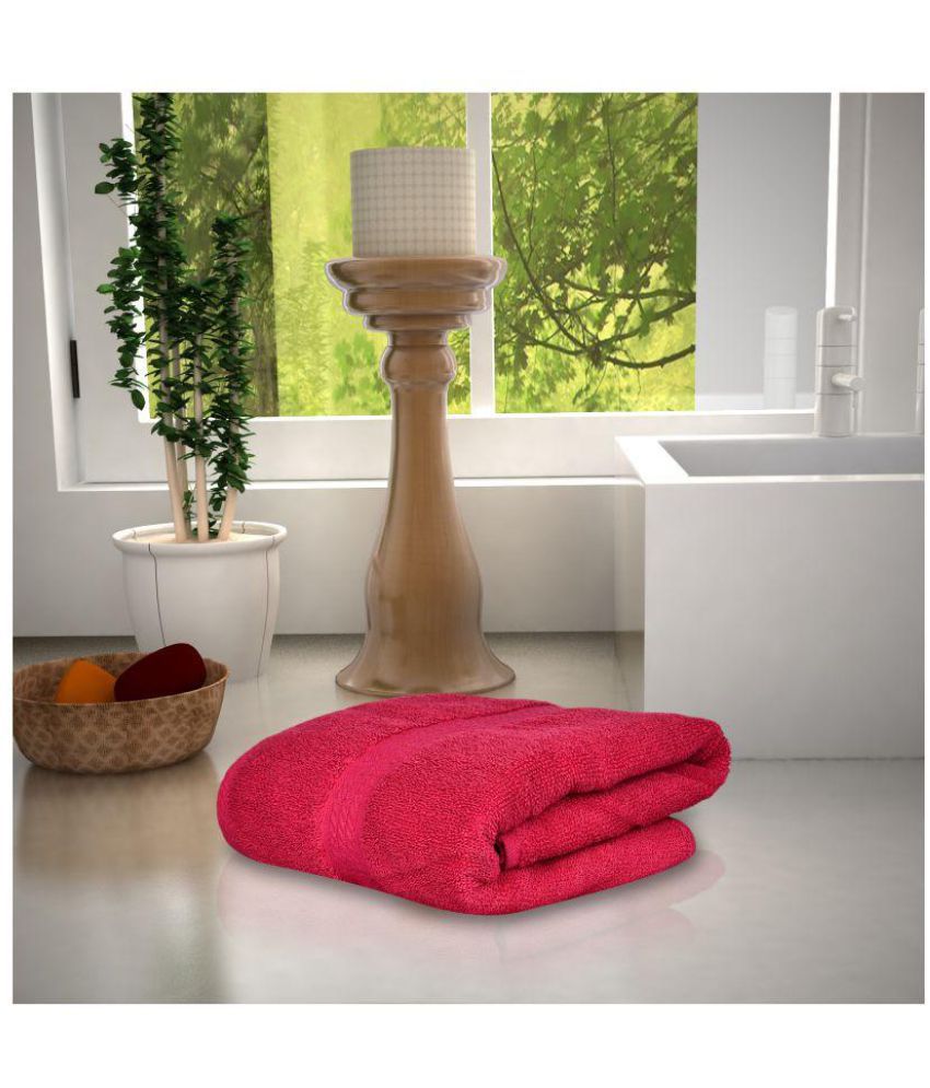     			Magna Single Terry Bath Towel Red