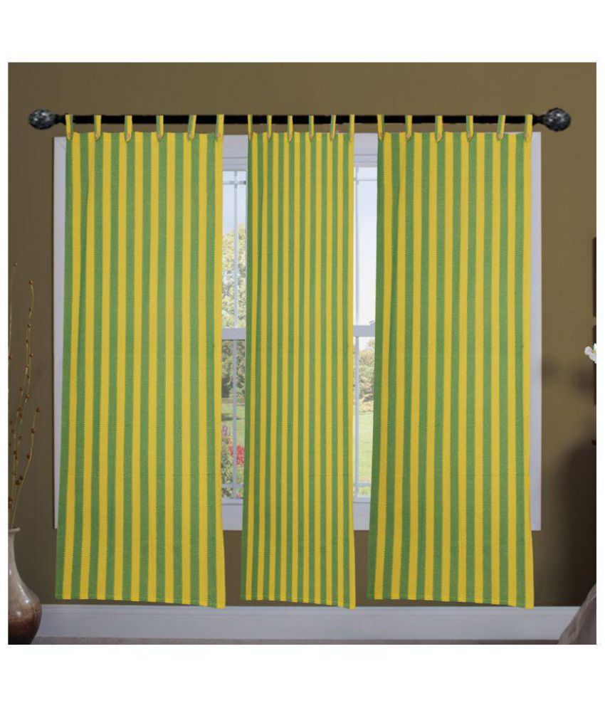     			SBN New Life Style Set of 4 Door Loop Curtains Stripes Multi Color