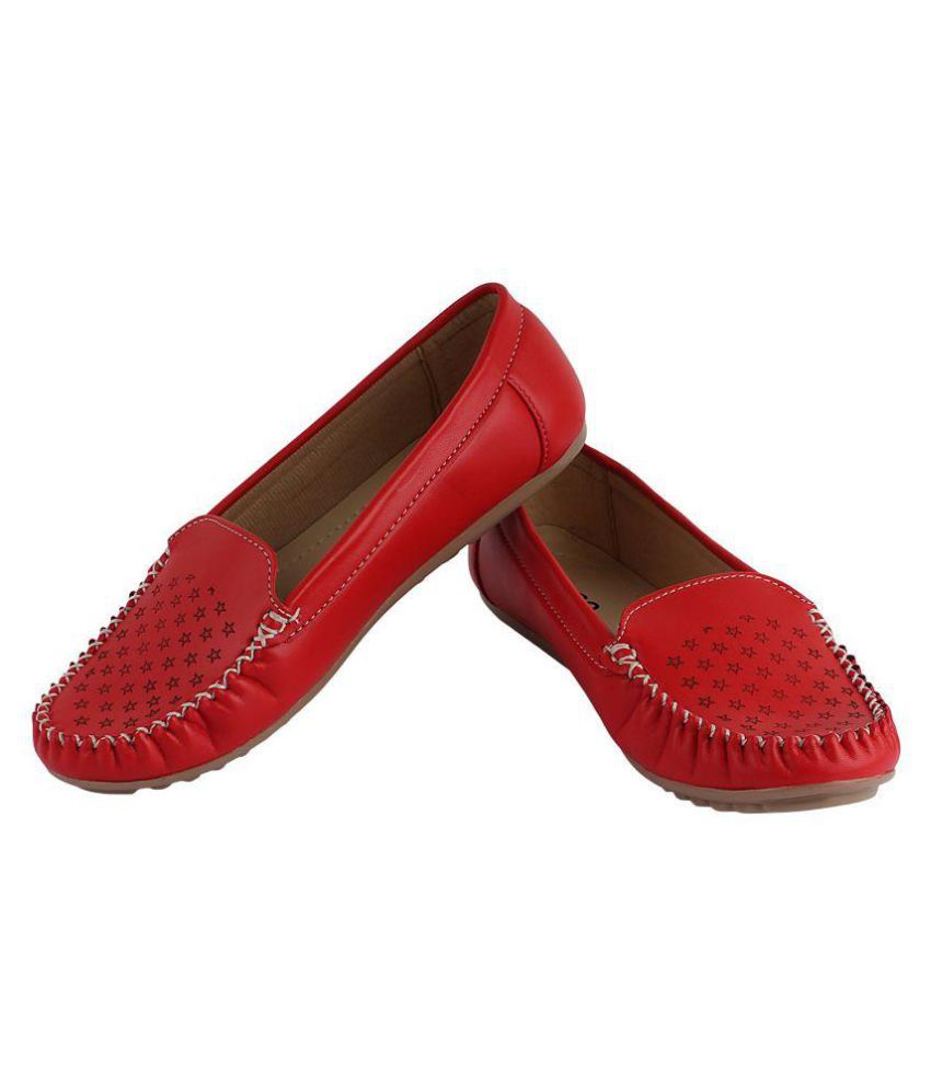 Rosso Italiano Red Loafers Price in India- Buy Rosso Italiano Red ...