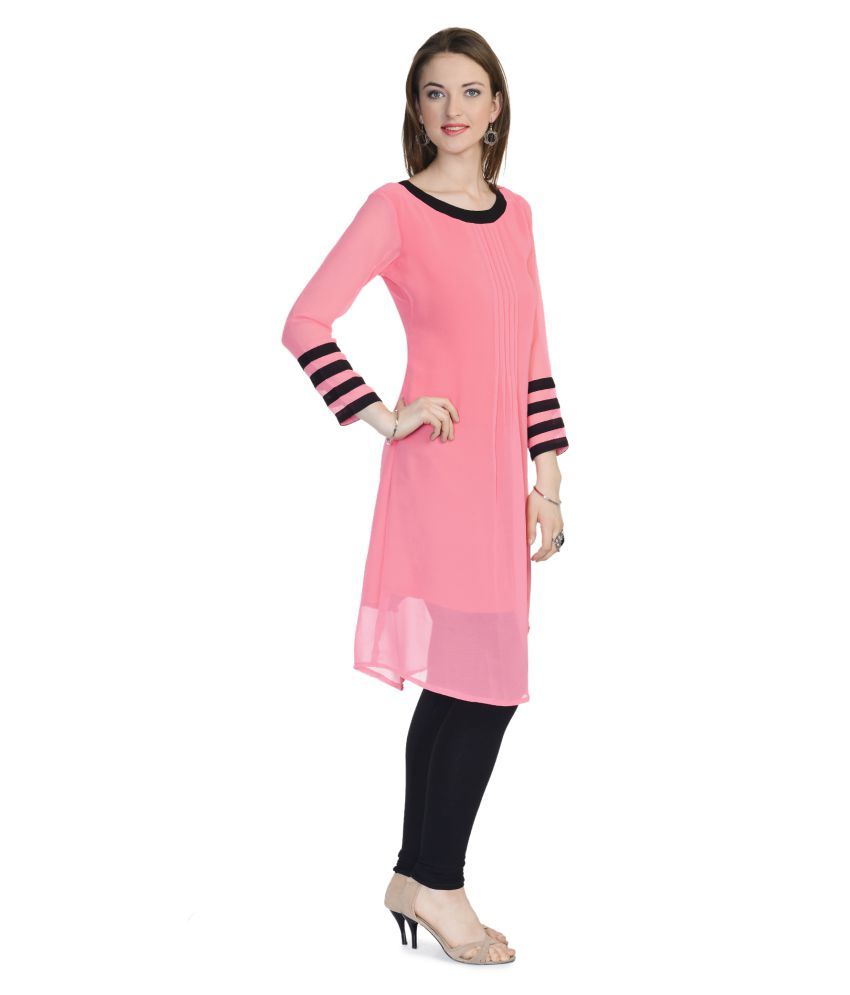 pink root kurtis