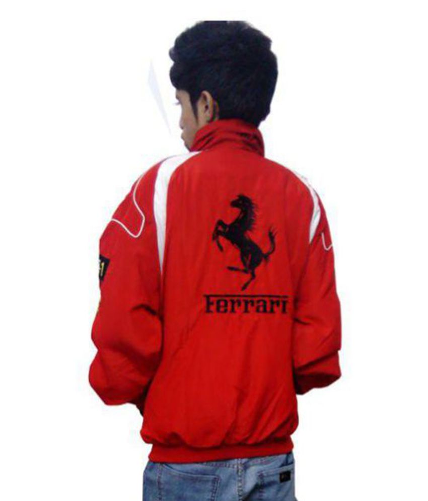 Ferrari Red Casual Jacket - Buy Ferrari Red Casual Jacket Online at ...