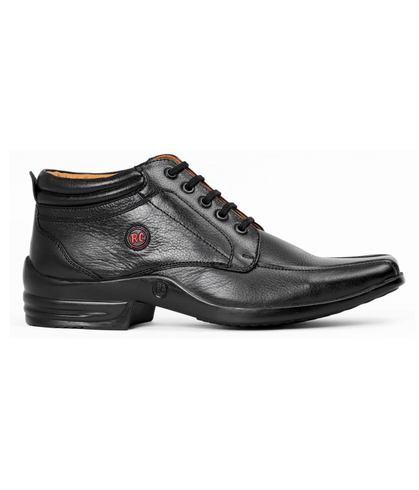 red chief black casual shoes