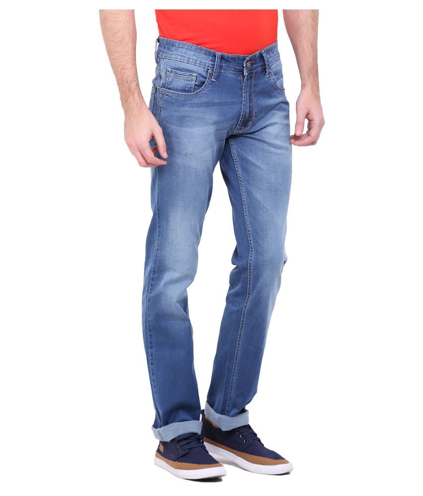 blue regular fit jeans