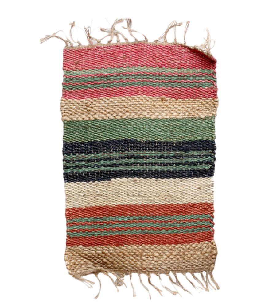 Indiweaves Multi Rug Jute Stripes - Buy Indiweaves Multi ...