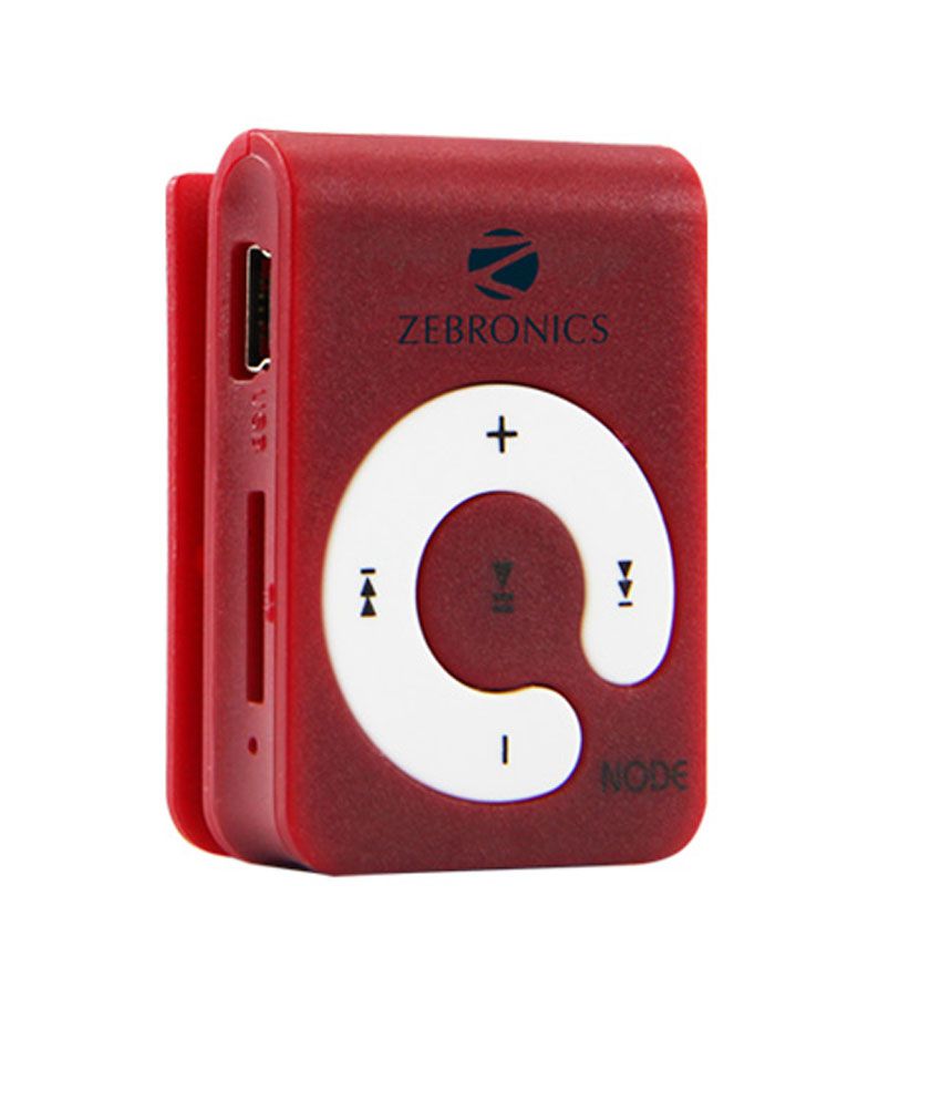     			Zebronics Node MP3 Player (Red) (Without In-Built Memory)