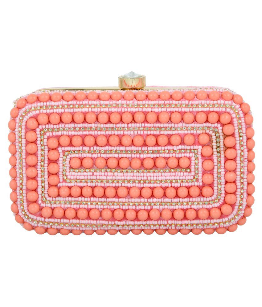 Buy Tooba Handicraft Multi Fabric Box Clutch at Best Prices in India