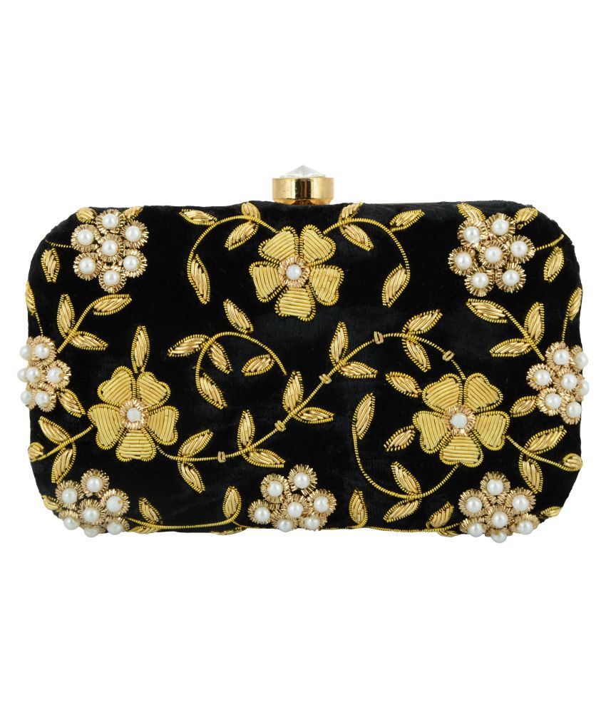 Buy Tooba Handicraft Multi Fabric Box Clutch at Best Prices in India ...