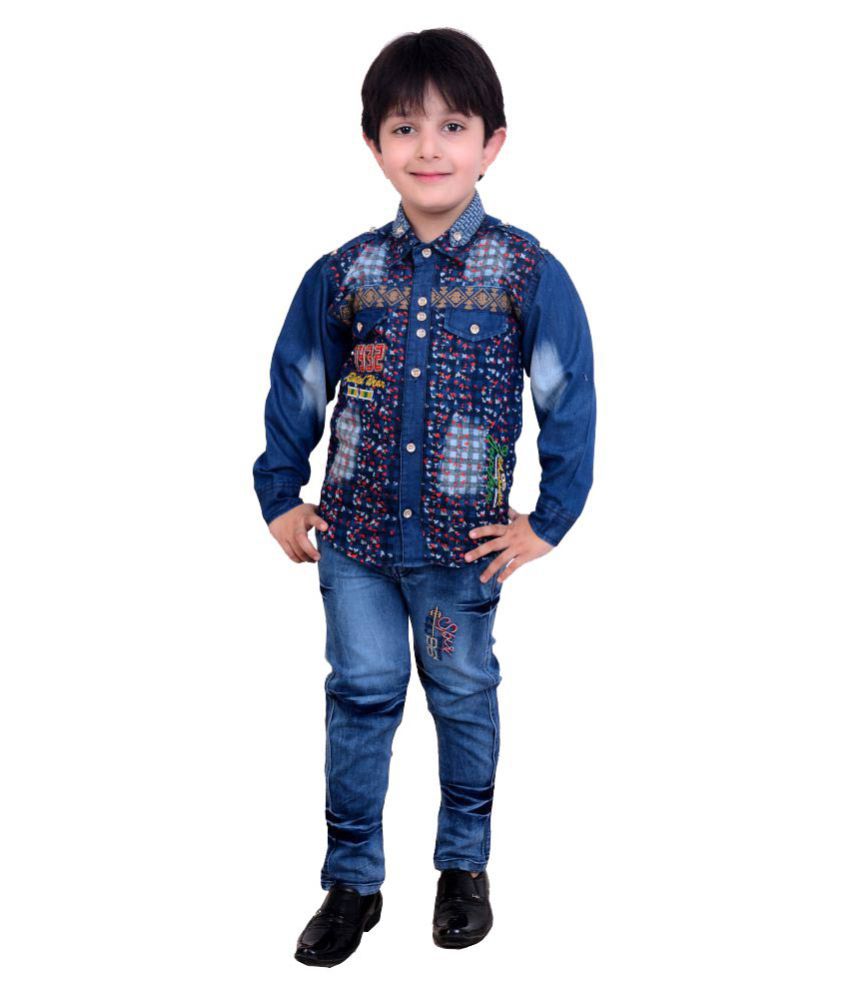 Arshia Fashions Boys Shirt and Denim Jeans set - Buy Arshia Fashions ...
