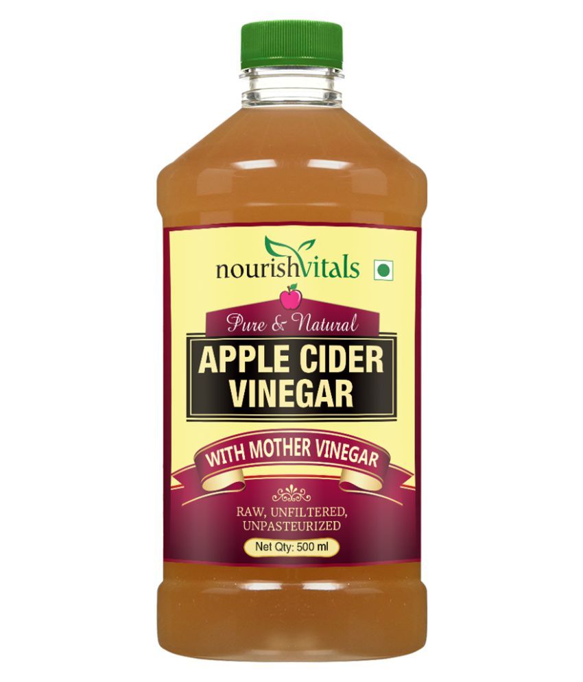 NourishVitals Apple Cider Vinegar+ Red Wine Vinegar 500 ml Pack of 2