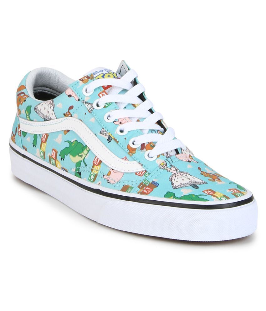 vans blue and tan