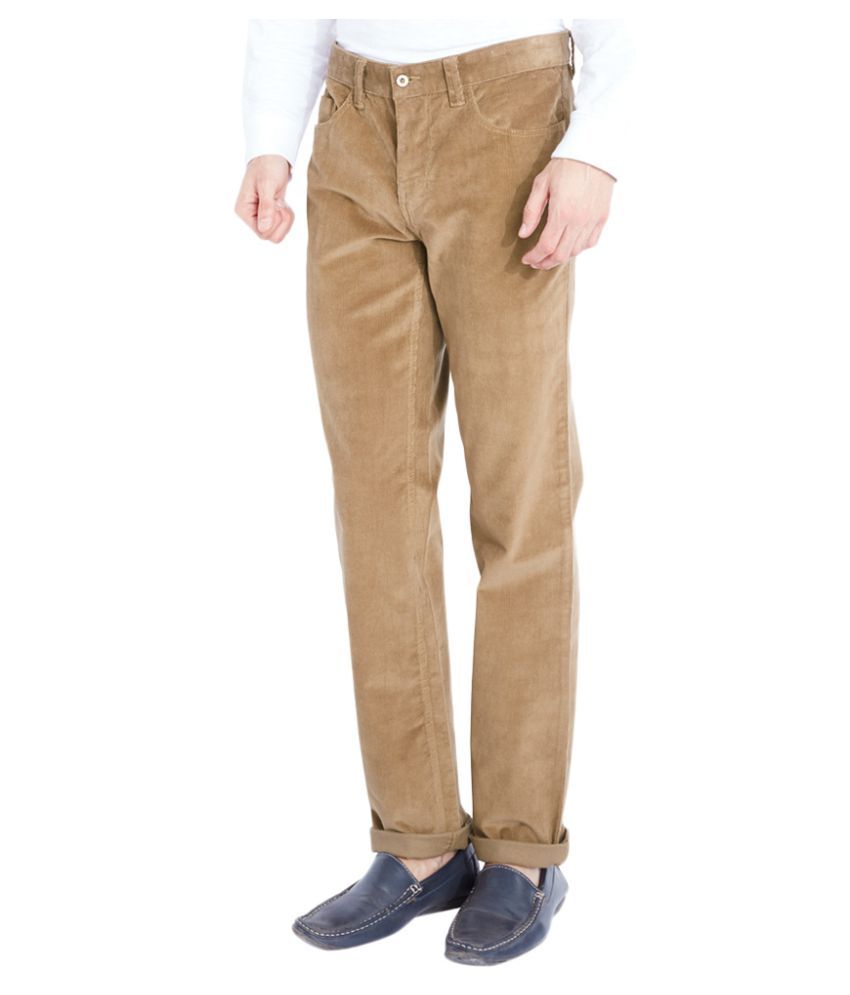 khaki tapered cargo pants