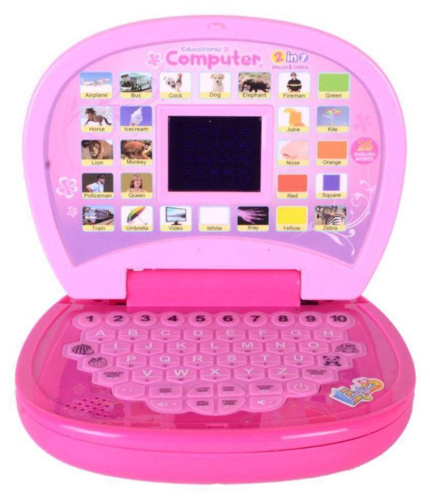 A R Enterprises English Learning Laptop For Kids (Pink ...