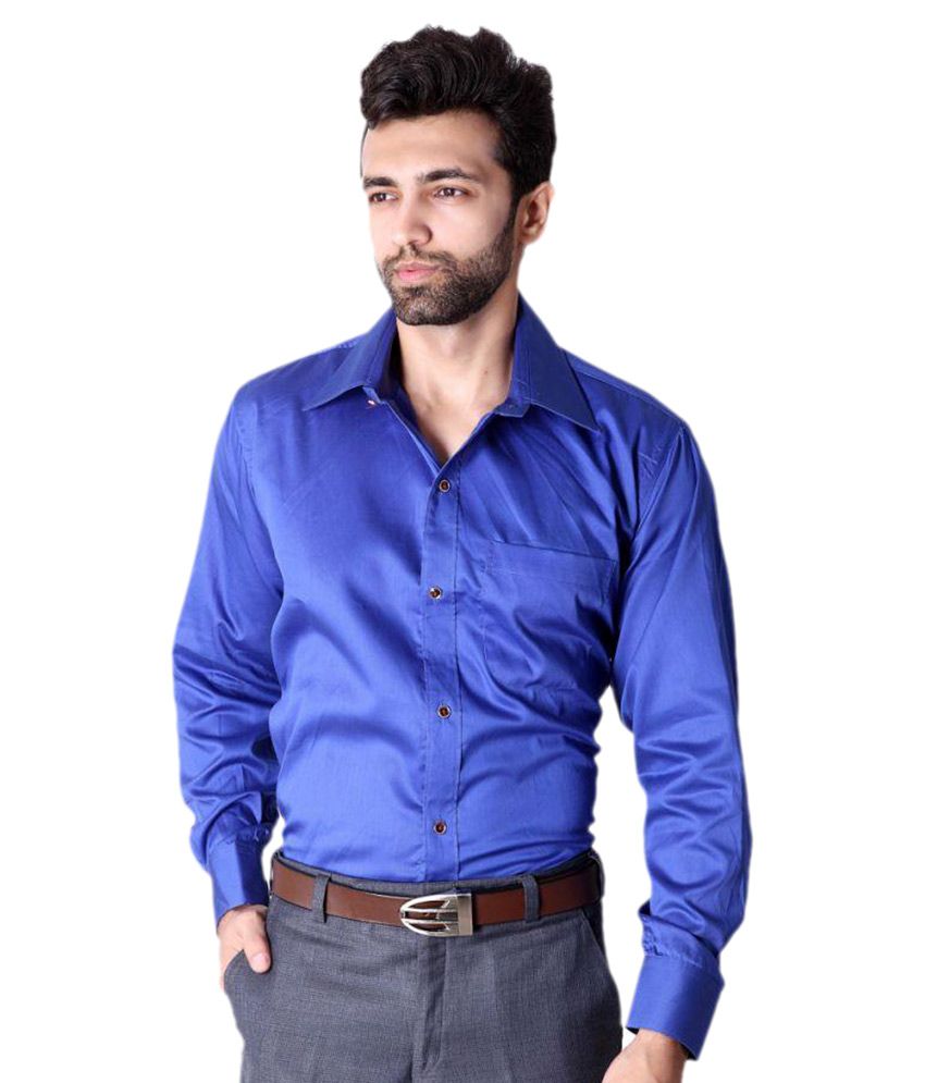 Koutons Outlaw Blue Formal Regular Fit Shirt - Buy Koutons Outlaw Blue ...