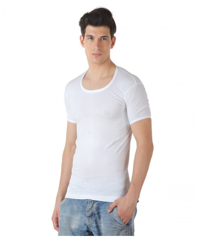 TT White Half Sleeve Vests Pack of 3 - Buy TT White Half Sleeve Vests ...
