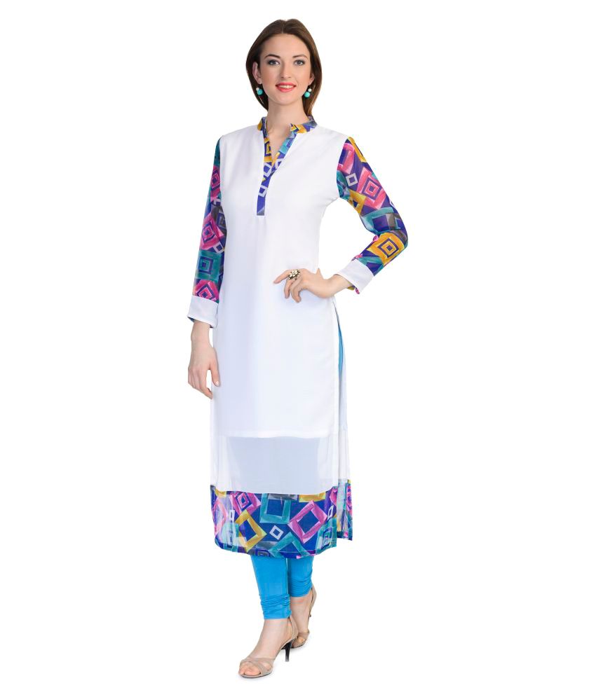 plus size georgette kurtis