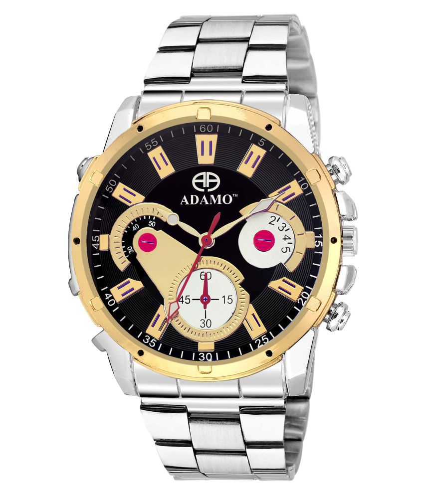     			Adamo Silver Men's Wrist Watch