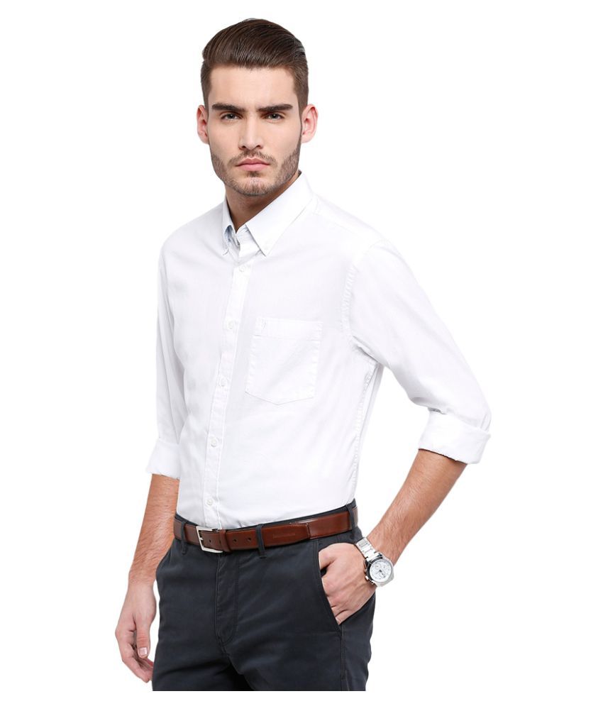 indian terrain white linen shirts