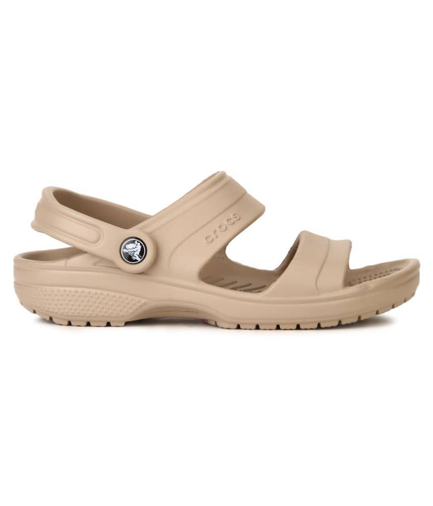 beige color crocs