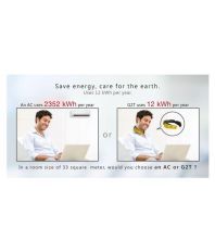 Doel 1 Ton 1 Star Electric Scarf Portable Air Conditioner Yellow