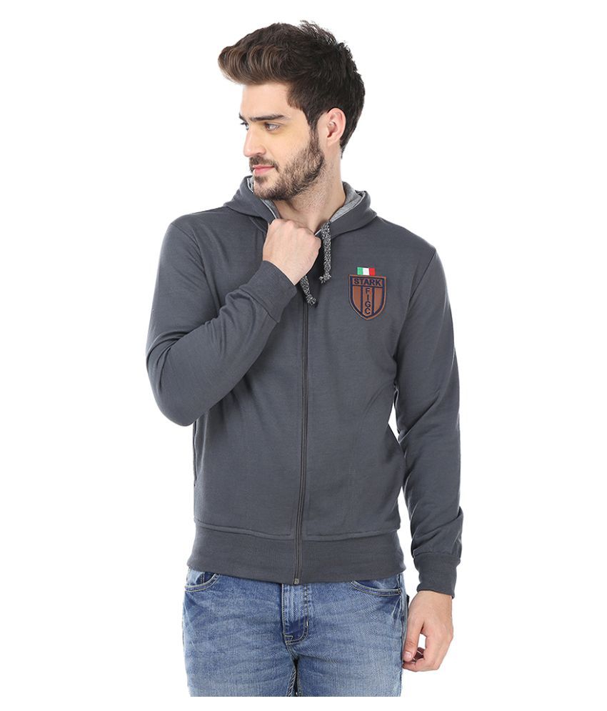65 OFF on Flying Star Grey Hooded Sweatshirt on Snapdeal