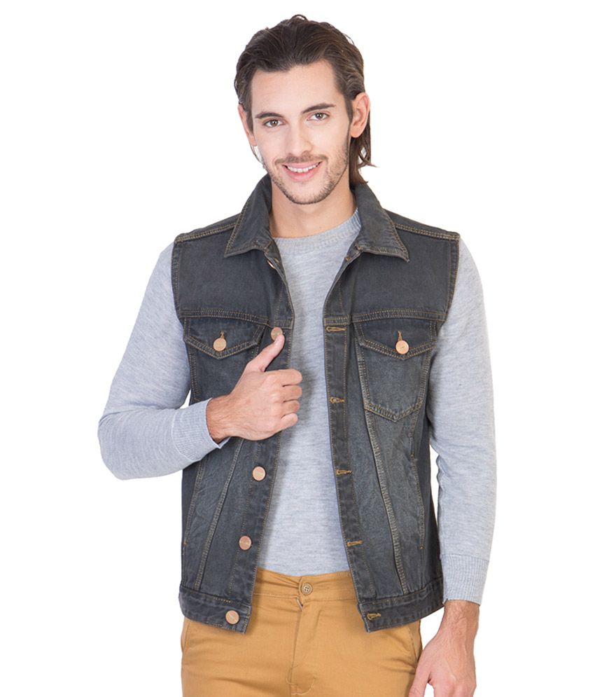 Krossstitch Black Denim Jacket - Buy 