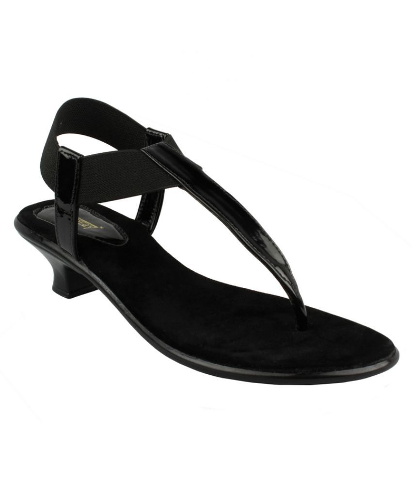 Legsway -  Black Women's Cone Heel Heels