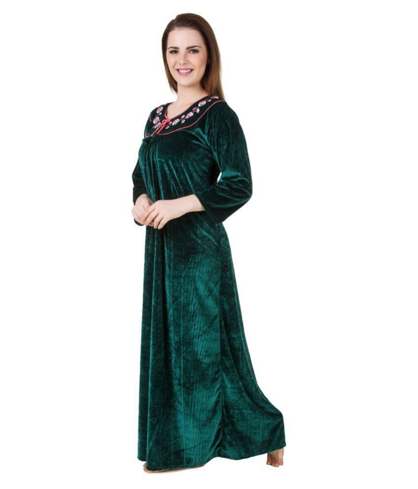 velvet nighty design