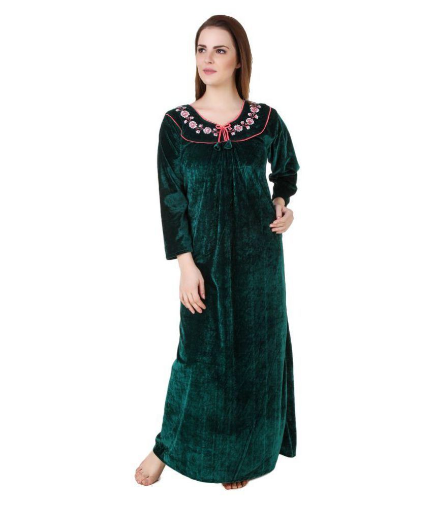 velvet nighty design