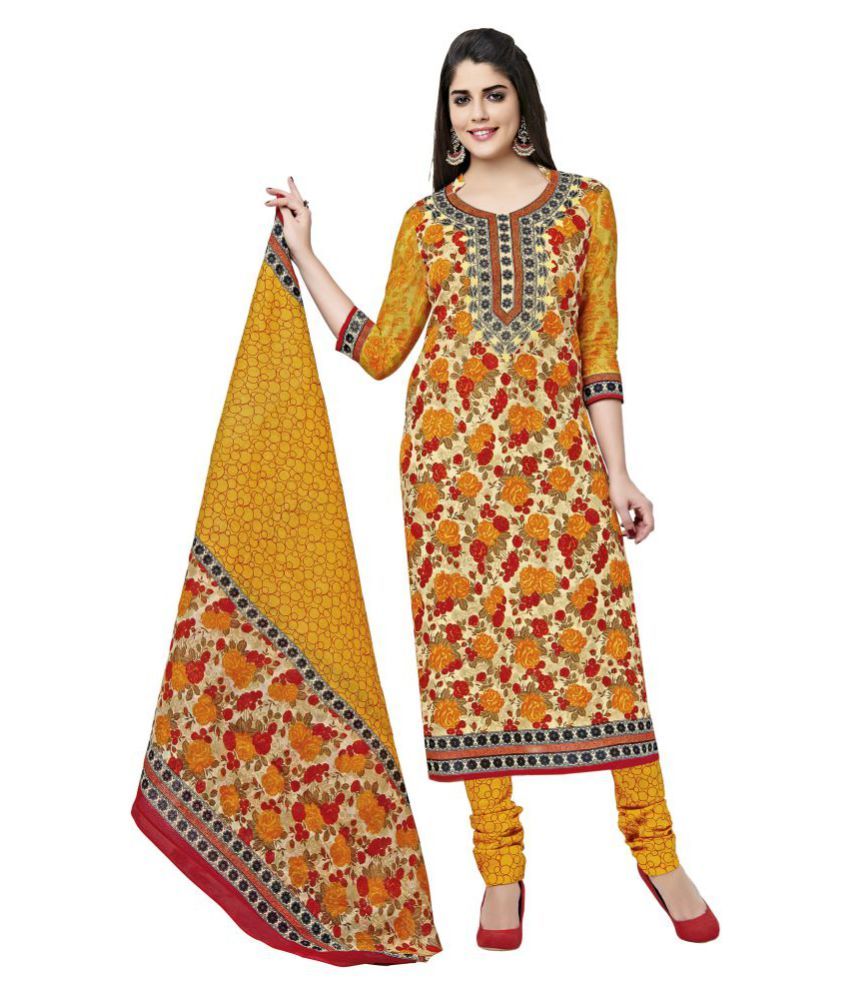 Shree Ganesh Sartorial Multicoloured Cotton Dress Material Buy Shree