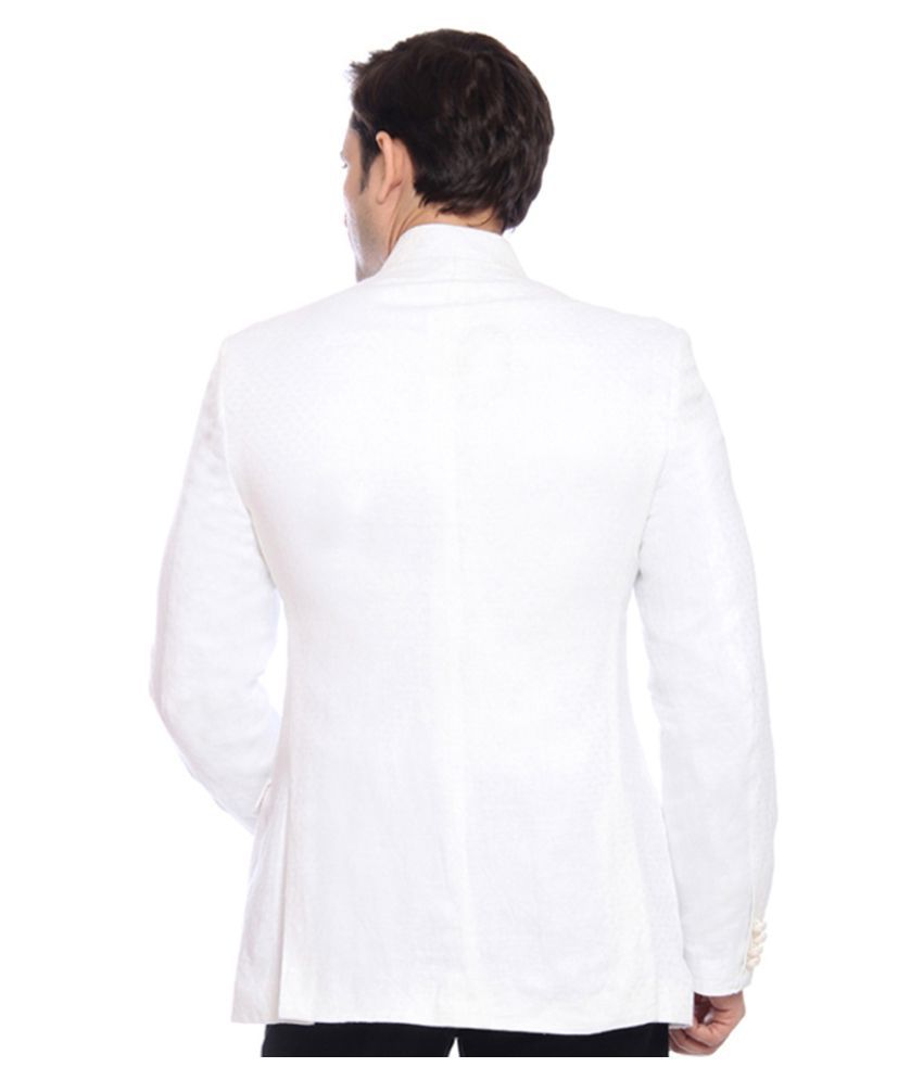 Raymond White Solid Formal Jackets - Buy Raymond White Solid Formal ...