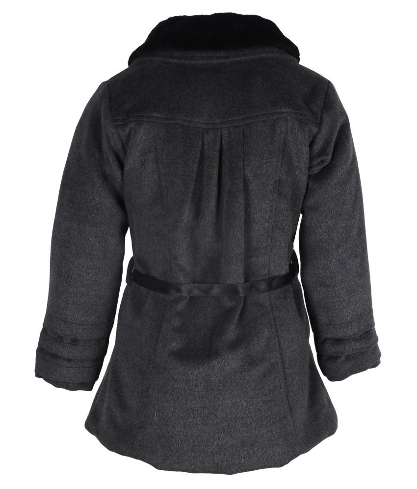 Cutecumber Grey Polyester Winter Jacket Buy Cutecumber Grey Polyester