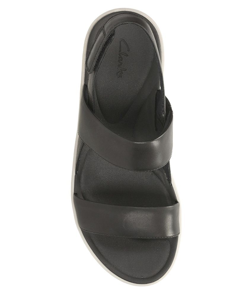 clarks black suede flats