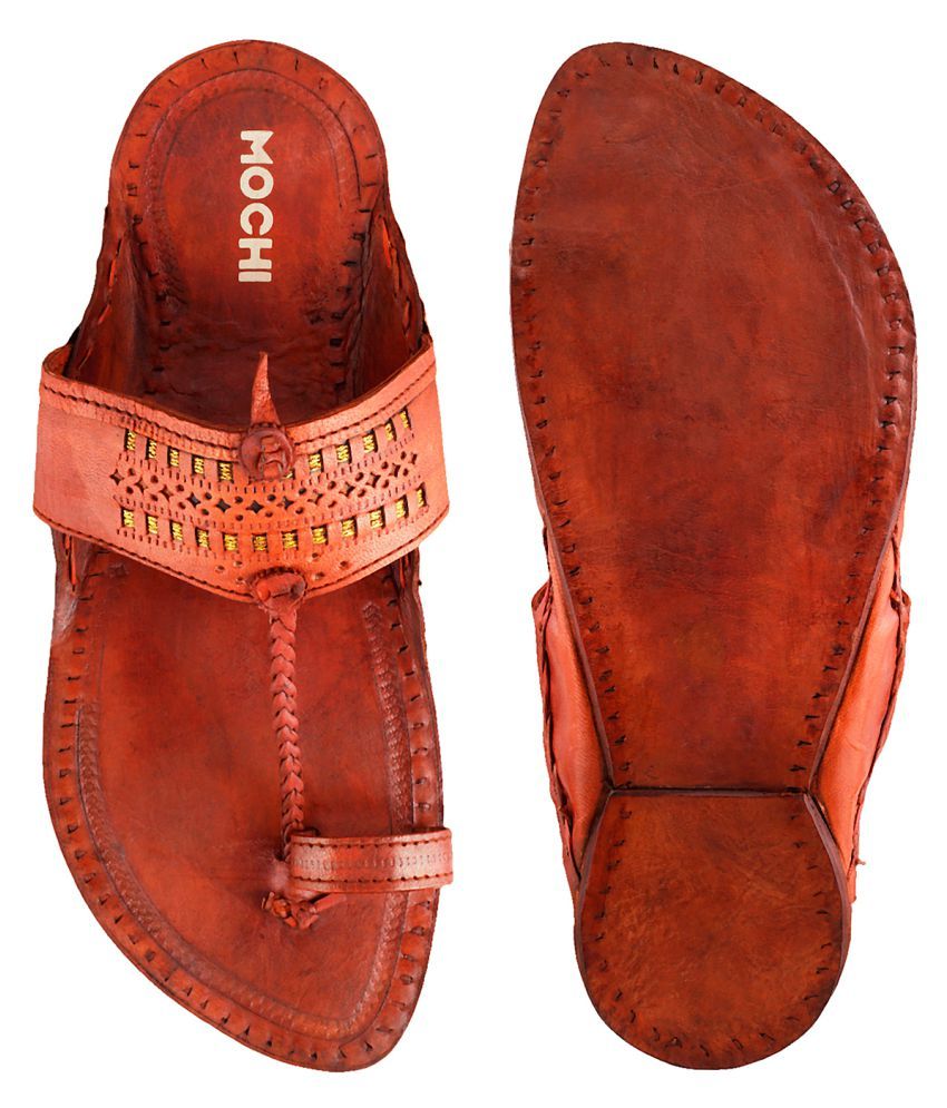 Mochi BROWN Kolhapuri Chappal