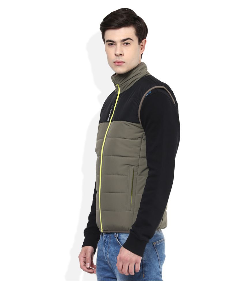 Reebok Grey Quilted & Bomber Jacket - Buy Reebok Grey Quilted & Bomber ...