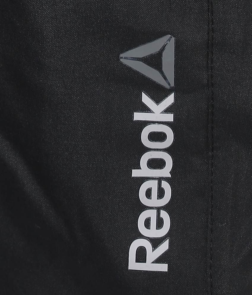 reebok black track pants