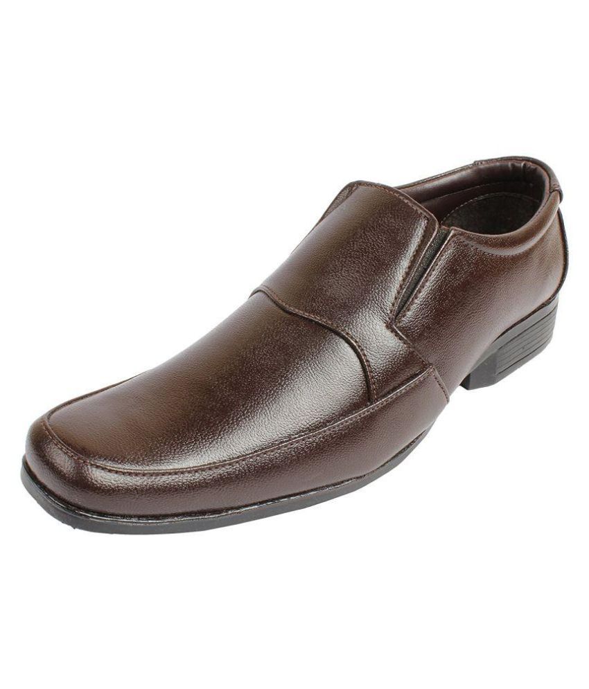 Paragon Brown Oxfords Genuine Leather 