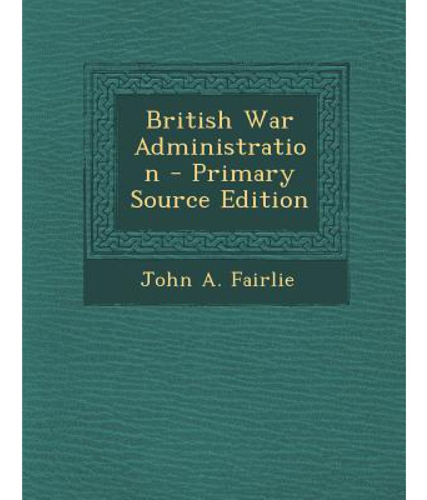 British War Administration: Buy British War Administration Online at ...