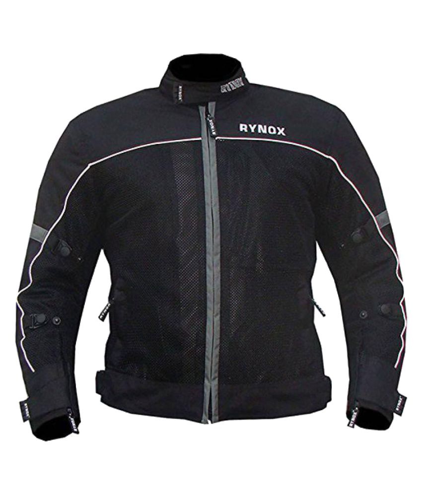 Rynox Black Polyester Riding Jacket 