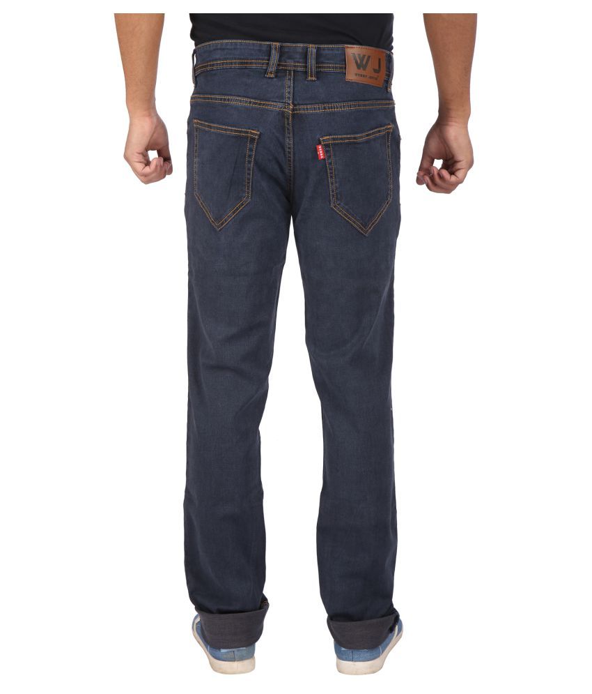 dark blue slim jeans