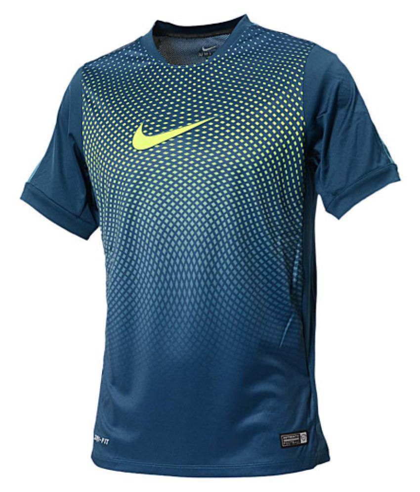Nike Blue Polyester T-Shirt Single Pack - Buy Nike Blue ...