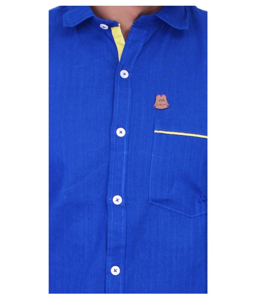 milano blue shirt