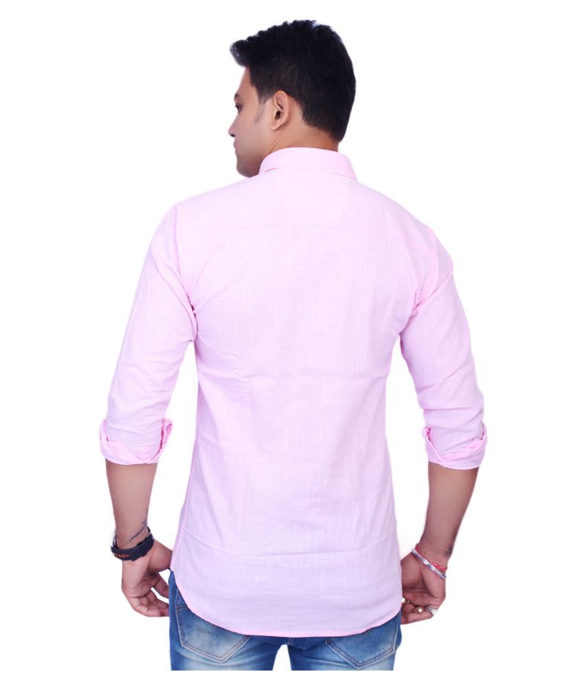 La Milano Pink Casuals Slim Fit Shirt Buy La Milano Pink Casuals Slim Fit Shirt Online At Best