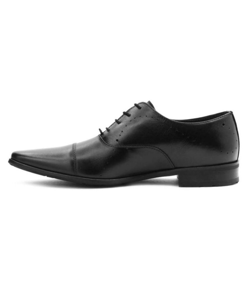 Louis Philippe Black Office Genuine Leather Formal Shoes Price in India- Buy Louis Philippe ...