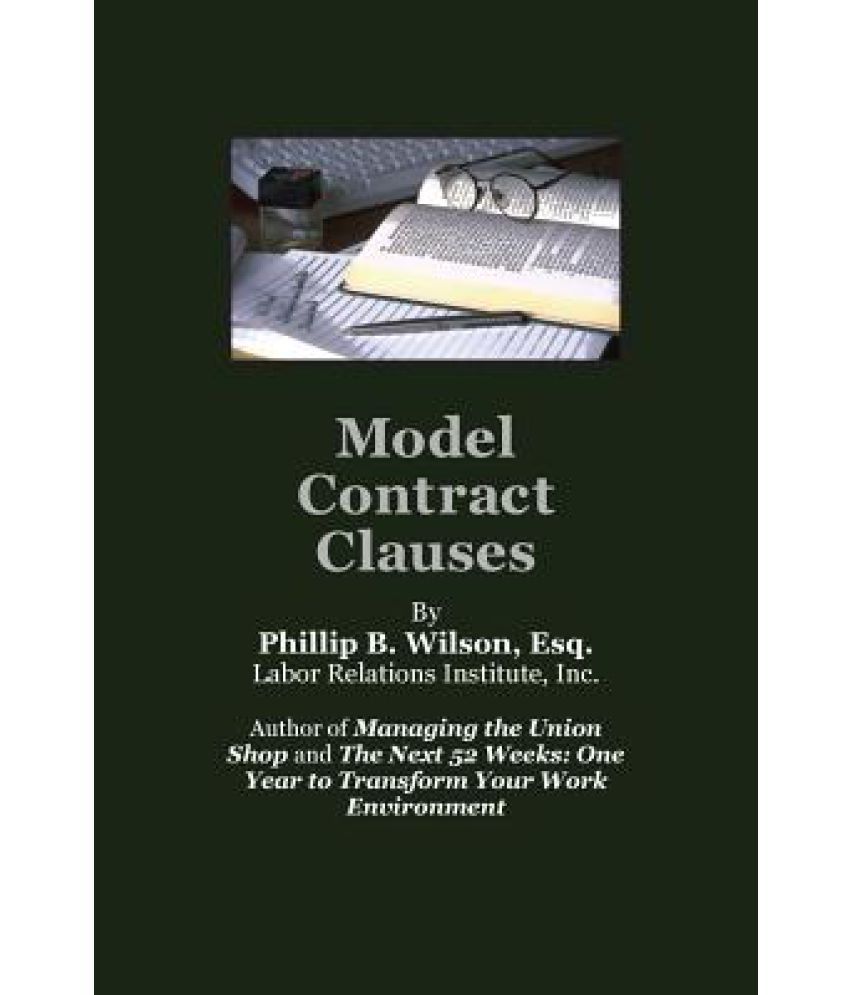 Model Contract Clauses Buy Model Contract Clauses Online at Low Price