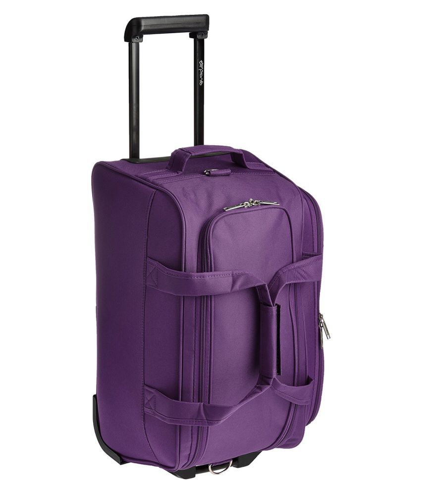 Pronto 2 wheels Solid trolley Duffle Bag Purple - Buy Pronto 2 wheels ...