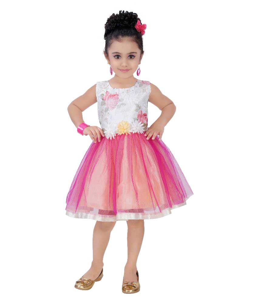 pink net frock