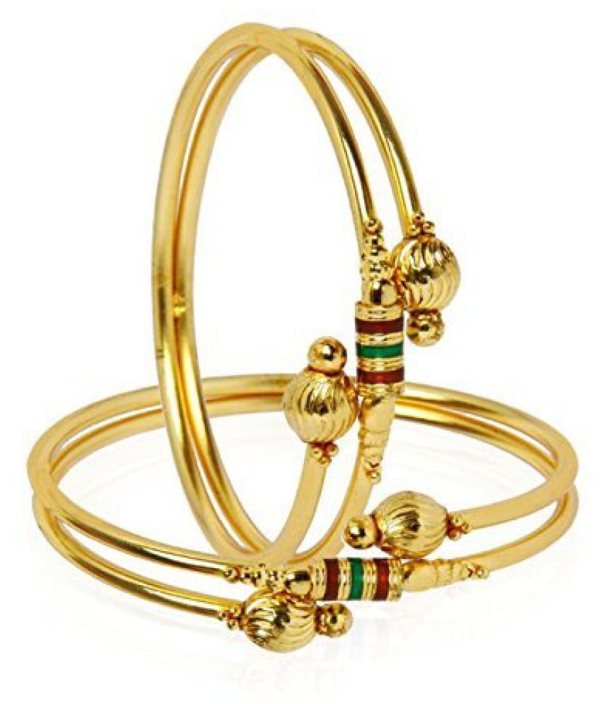     			YouBella Gold Plated Bangle Set